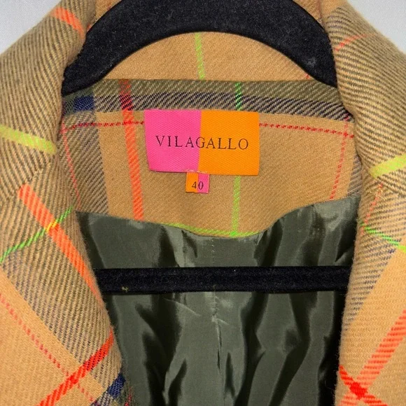 Antrhropologie Vilagallo Multicolor Plaid - Picture 5 of 16